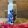 www,queensbrocanteboutique.nl brocante webwinkel vintage curiosa delfts blauw vaas pauw