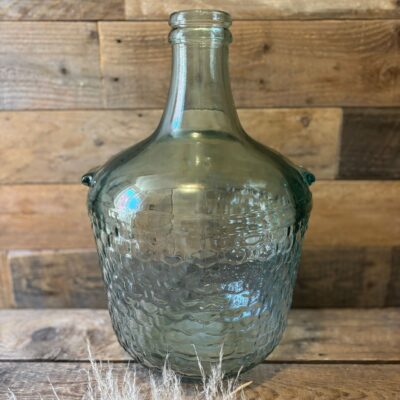 www.queensbrocanteboutique.nl webwinkel brocante vintage curiosa gistfles groen groenglas