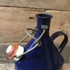 www.queensbrocanteboutique.nl brocantewebshop brocante emaille blauw veldfles