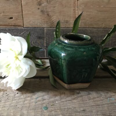 www.queensbrocanteboutique.nl brocante vintage gemberpot webshop groen