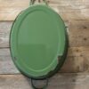 www.queensbrocanteboutique.nl webwinkel brocante vintage curiosa emaille keukenemaille groen teiltje